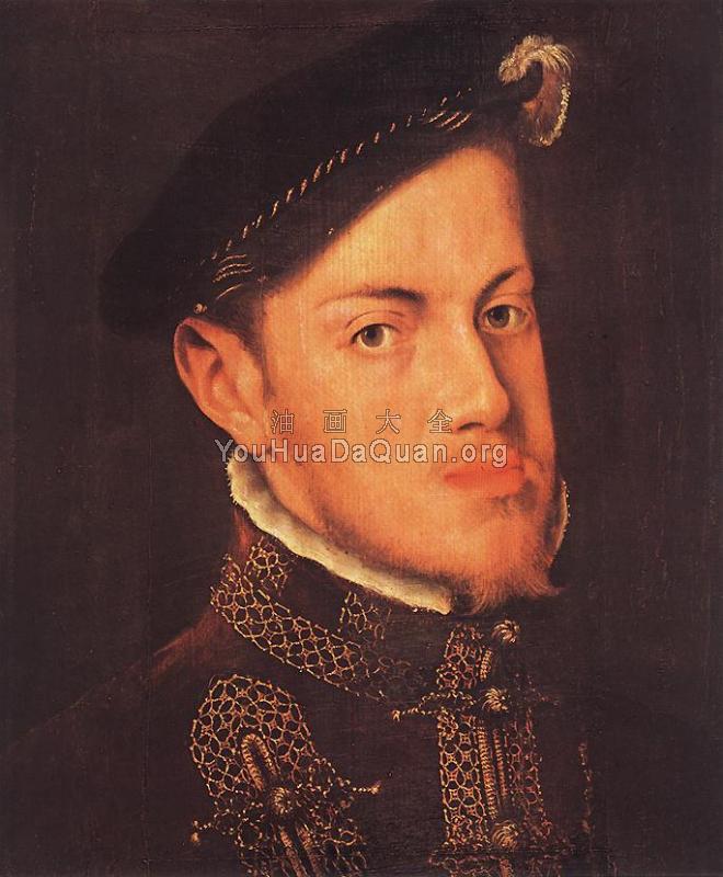 Portrait of the Philip II, King of Spain - 安东尼斯·莫尔·范·达索斯特